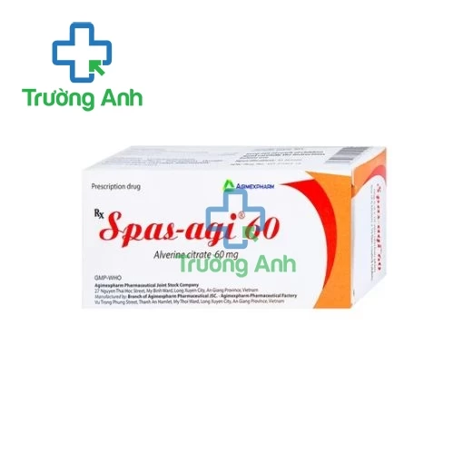 Spas-Agi 60 (viên nén) - Thuốc chống co thắt cơ trơn đường tiêu hóa của Agimexpharm 